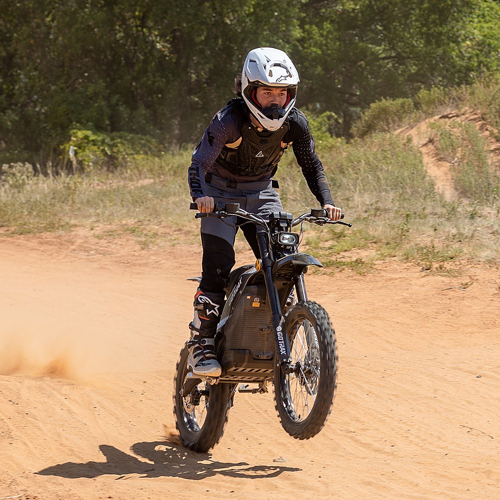 Electric Dirt Bike, 53 MPH Max Speed, 50-Mile Max Range
