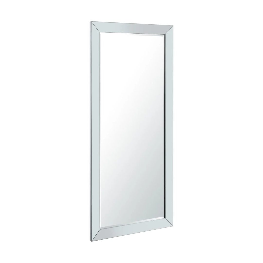 Tall Beaded Full Length Mirror, Oversized Full Body Standing Mirror with Decorative Frame for Bedroom, Dressing Room and Home Decor