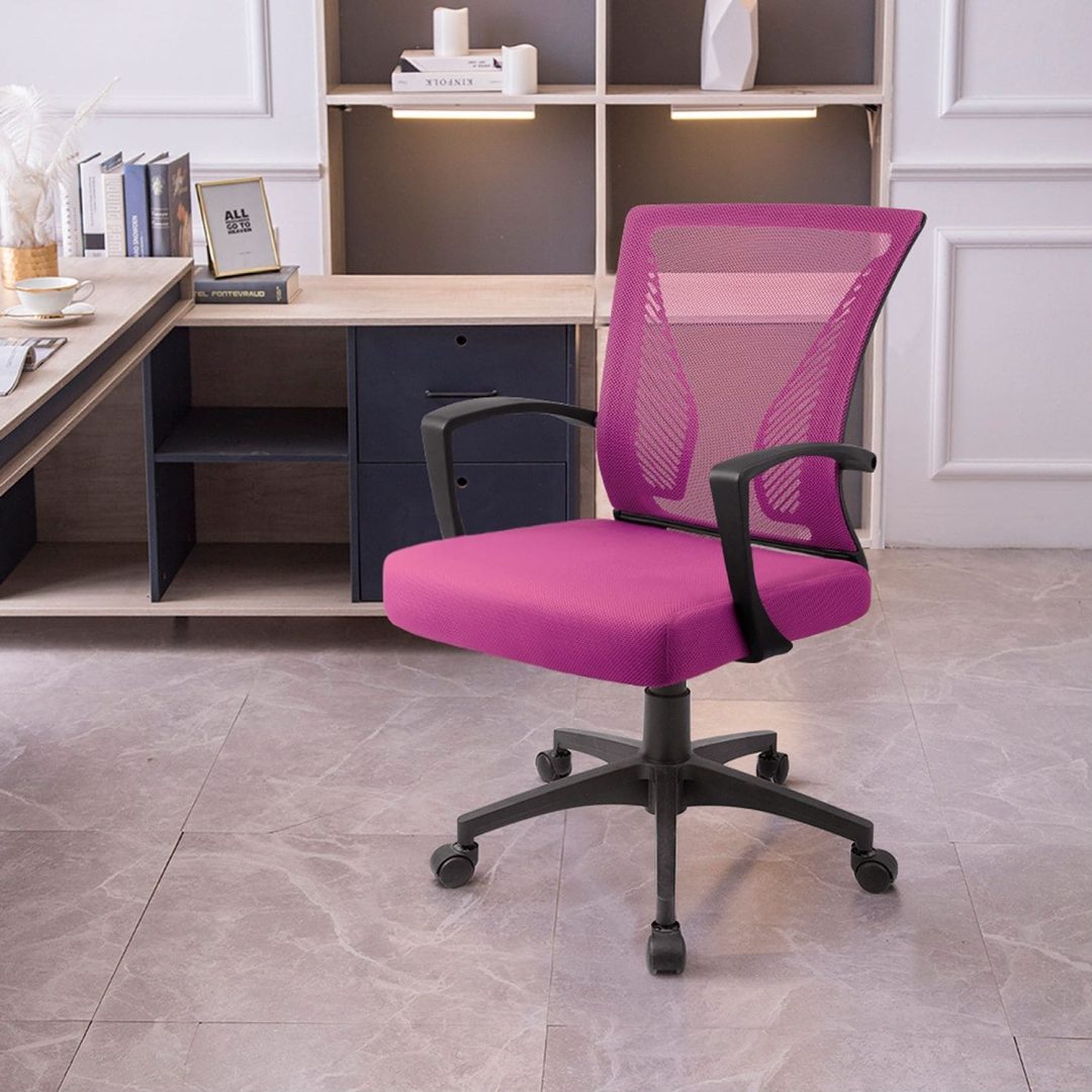ZenVora Ergonomic Mesh Office Chair with Lumbar Support, Breathable Computer Desk Chair