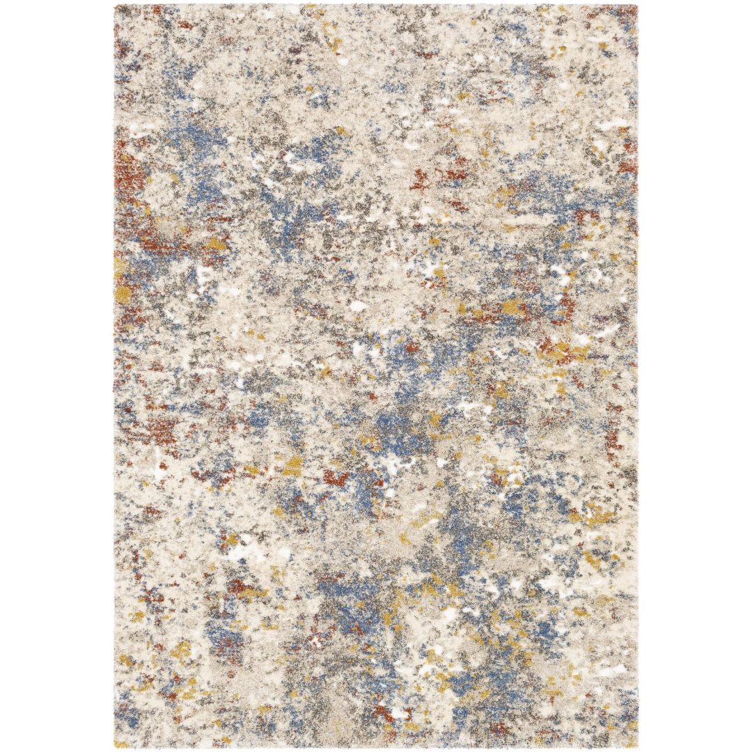 ZenVora Mid-Century Medallion Area Rug, Modern Decorative Pattern Rug for Living Room, Bedroom and Home Decor