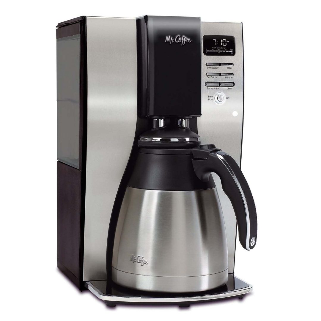 ZenVora 10-Cup Programmable Coffee Maker – Thermal Carafe with Strong Brew Selector