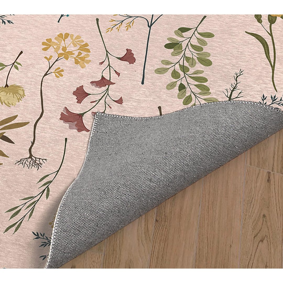ZenVora Fall Botanical Floral Kitchen Mat, Decorative Anti Fatigue Non Slip Floor Rug for Kitchen and Home Decor