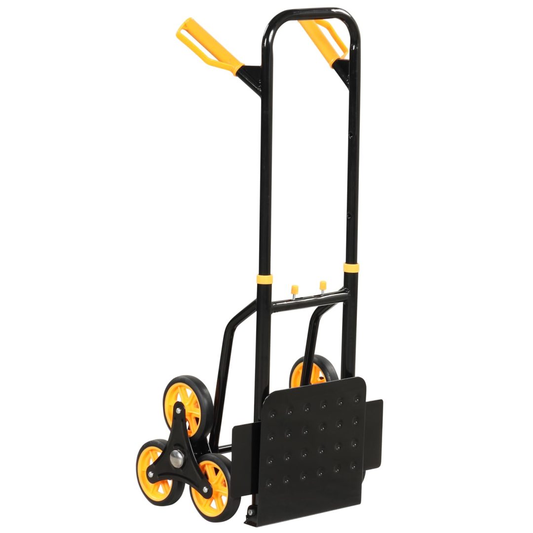 ZenVora Stair Climber Hand Truck – Heavy-Duty Folding Dolly with Stair Glide Wheels