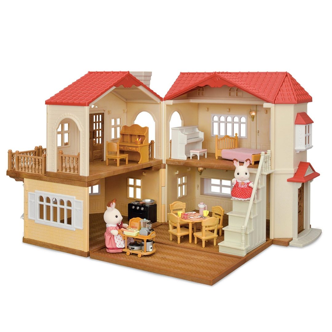 ZenVora Dollhouse Playset with Figures, Furniture and Accessories