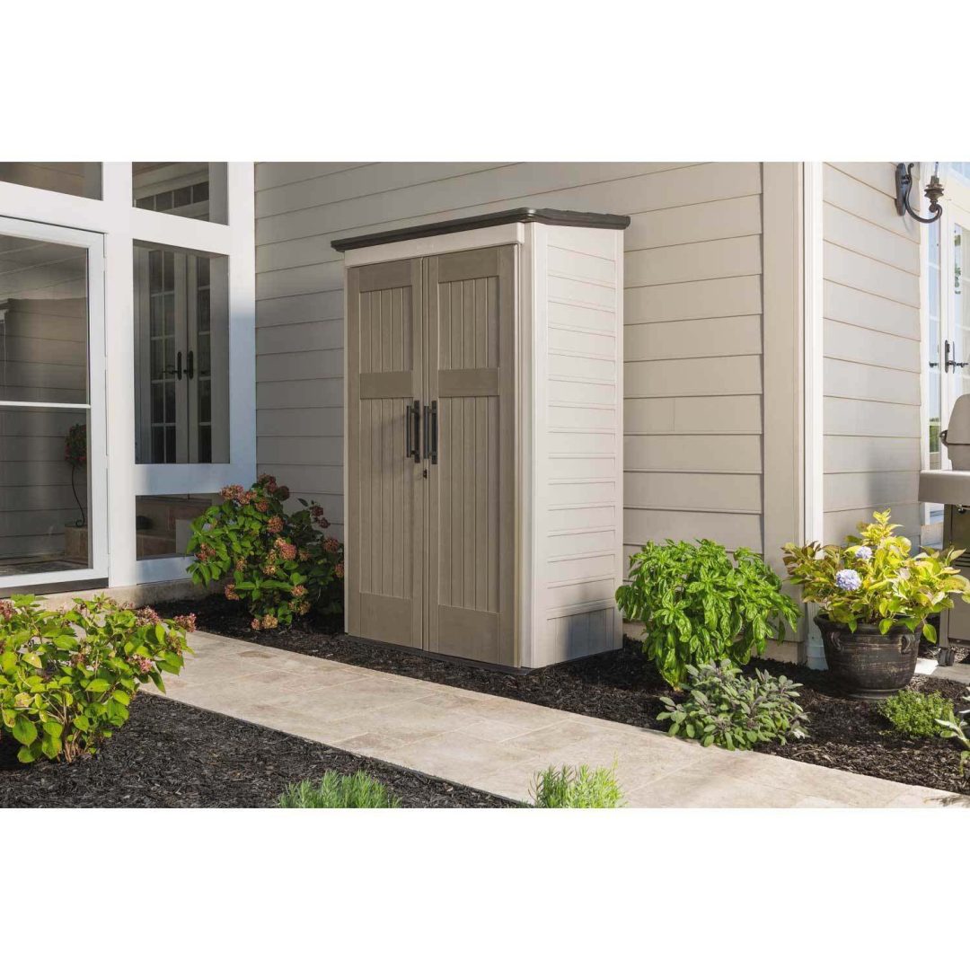 ZenVora Outdoor Storage Shed, 52 Cu.Ft., Weather-Resistant, Lockable Doors