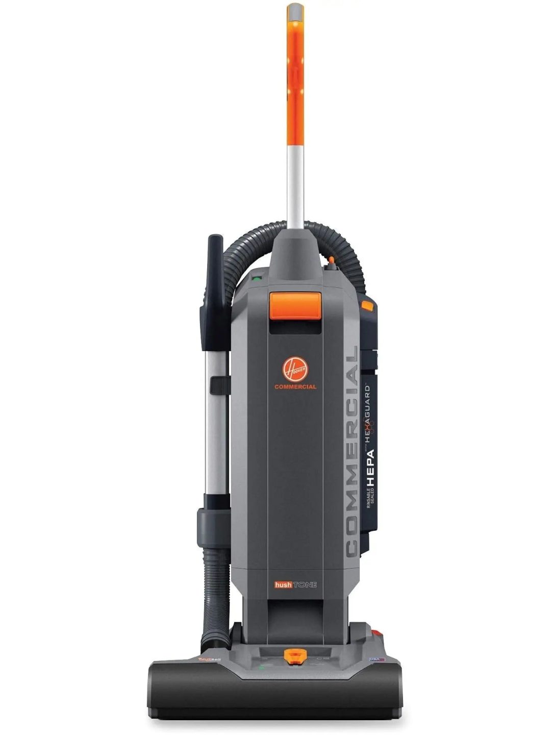 ZenVora 15-Inch Commercial Upright Vacuum Cleaner with Intellibelt, for Carpet and Hard Floors, Gray