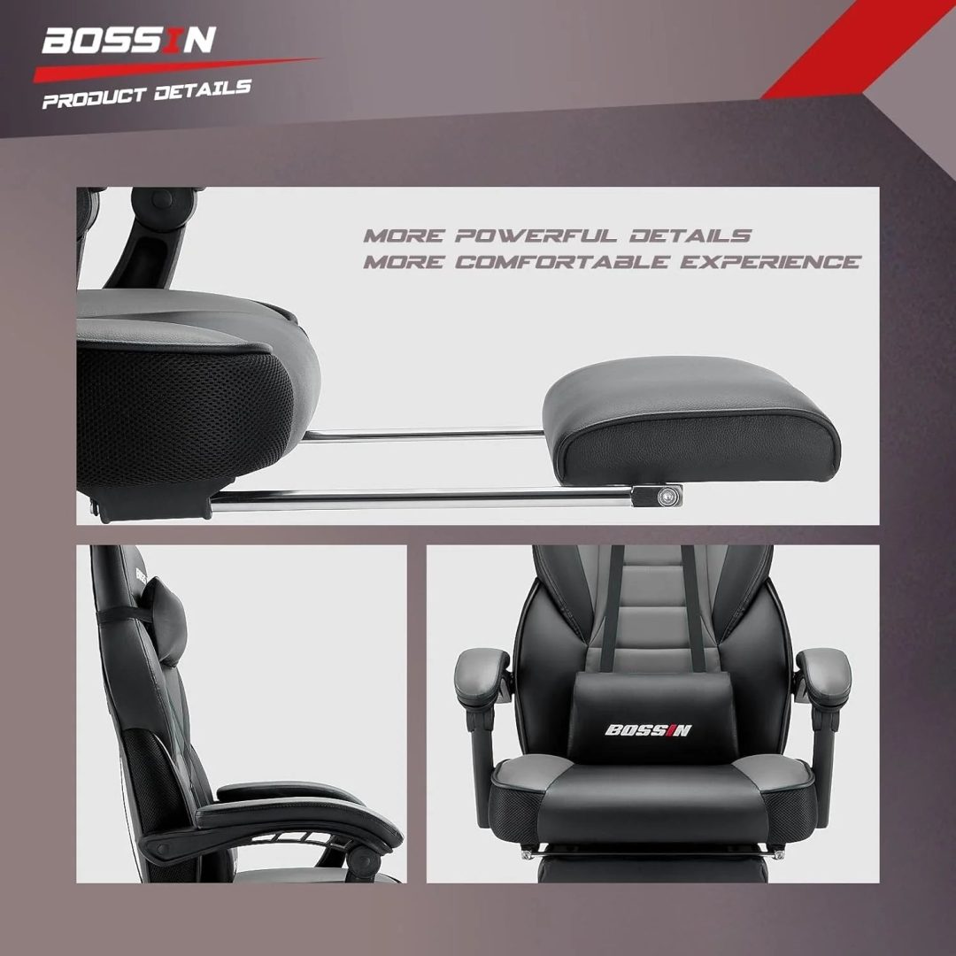 ZenVora Racing Style Gaming Chair, 300 lbs Big and Tall High Back Computer Chair