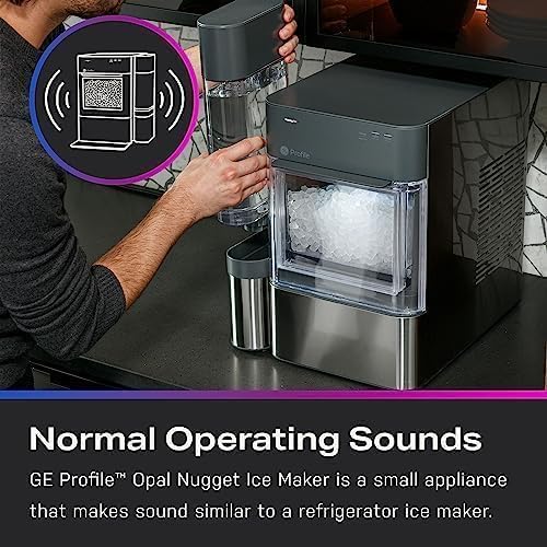 ZenVora Countertop Nugget Ice Maker with 1-Gallon Water Tank, Makes 38 lbs of Pellet Ice in 24 Hours, WiFi Smart Connectivity, Includes Ice Scoop, Stainless Steel