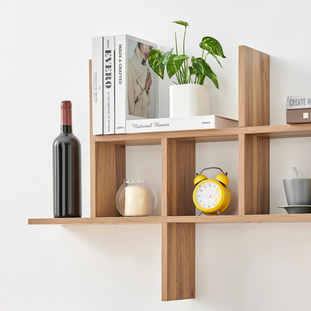 ZenVora Cantilever Floating Wall Shelf, Modern Decorative Display Shelf for Living Room, Bedroom and Home Storage