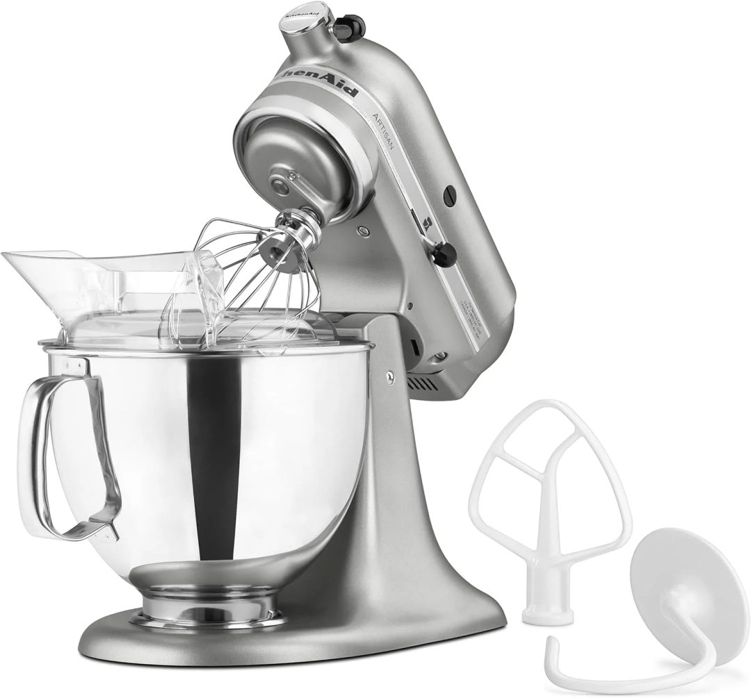 ZenVora 5-Quart Tilt-Head Stand Mixer, Electric Kitchen Mixer with Bowl, Multi-Speed Settings for Baking, Mixing and Food Preparation