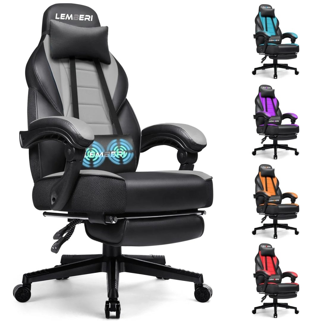 ZenVora Racing Style Gaming Chair, 300 lbs Big and Tall High Back Computer Chair
