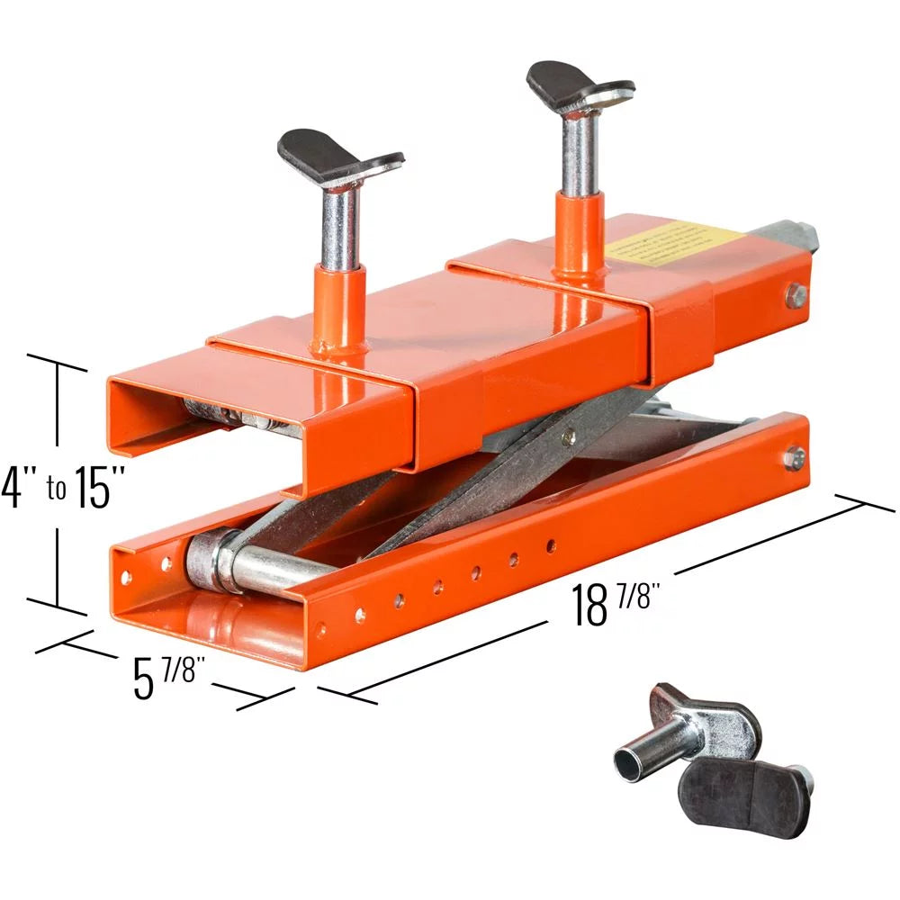 ZenVora ATV Lift Table and Center Jack, Heavy-Duty Hydraulic Motorcycle and ATV Lift Stand, Adjustable Service Lift Platform