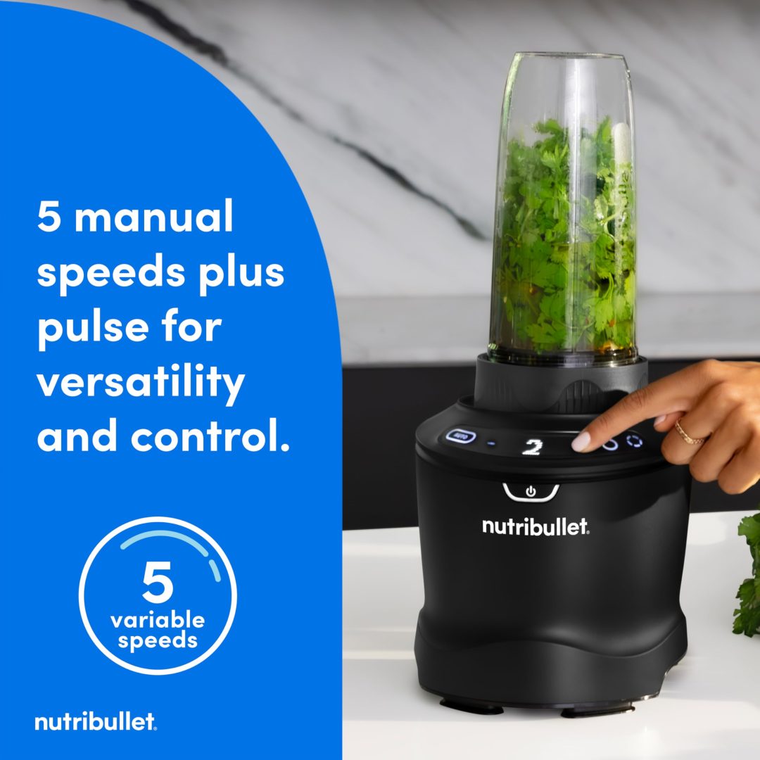 ZenVora 1400-Watt Blender Combo, Multi-Function Countertop Blender with Multiple Speed Settings, Gunmetal