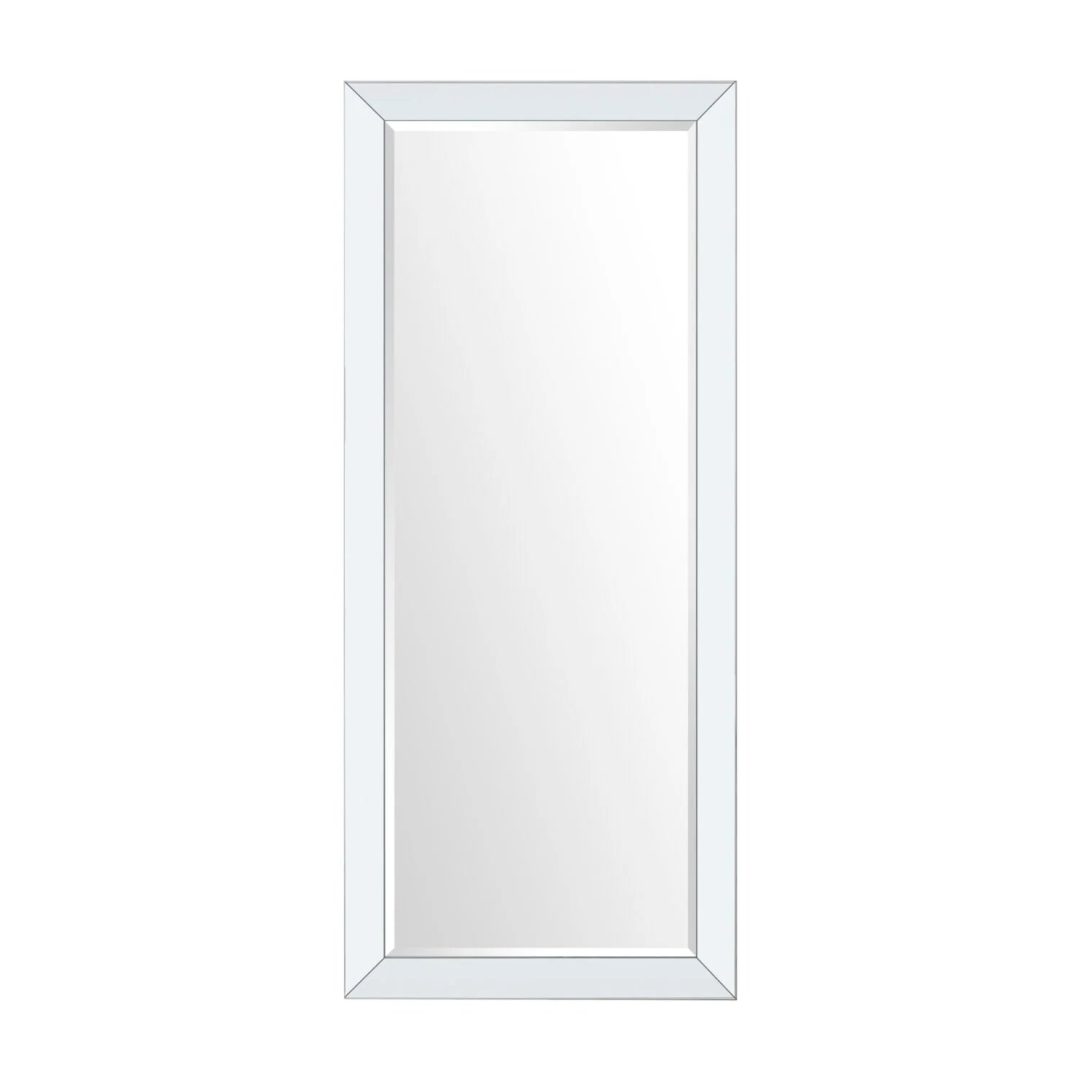 Tall Beaded Full Length Mirror, Oversized Full Body Standing Mirror with Decorative Frame for Bedroom, Dressing Room and Home Decor