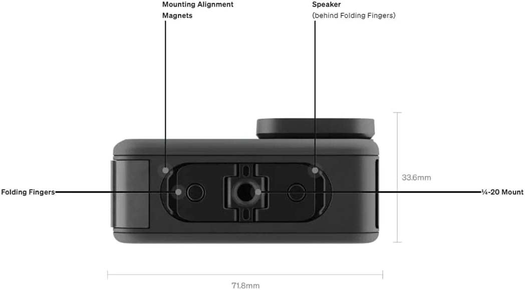 ZenVora Waterproof Action Camera, 5.3K 60FPS Video, 27MP Photos, Wide-Angle Lens Compatibility, Black
