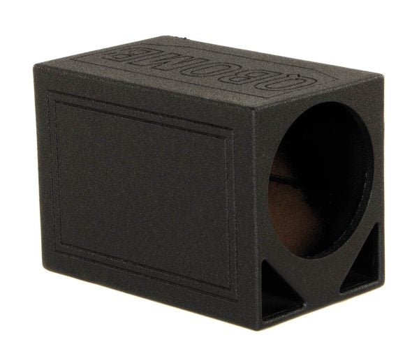 ZenVora Single 12-Inch Ported Car Subwoofer Enclosure Box, Triangle Port Design with 2.2 Cu. Ft. Air Space
