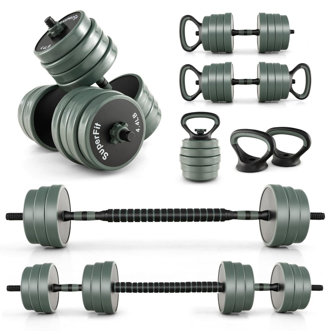 ZenVora 92 LBS Adjustable Dumbbell Set, Free Weight Set with Connector
