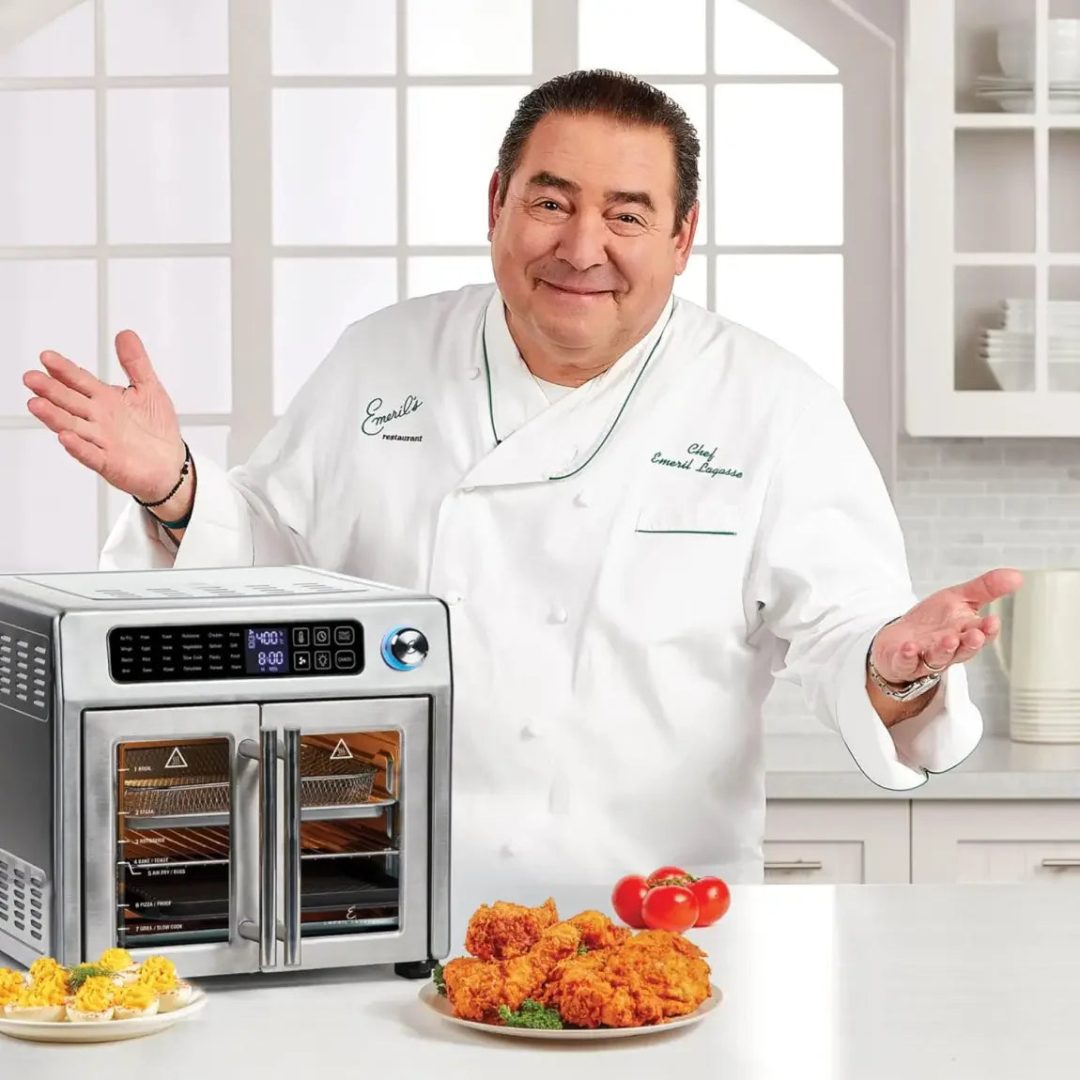 ZenVora 26-Qt. Extra-Large Air Fryer Convection Toaster Oven with French Doors, Stainless Steel