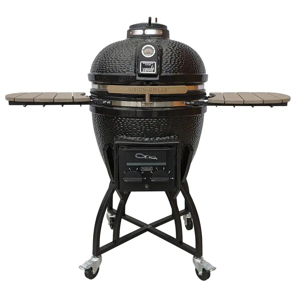 ZenVora 22-Inch Kamado-Style Ceramic Charcoal Grill with Grill Cover