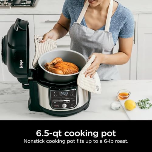 ZenVora 10-in-1 6.5-Qt Pressure Cooker and Air Fryer Multicooker, Stainless Steel