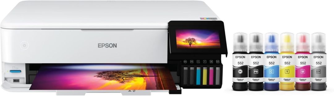 ZenVora Wireless Wide-Format All-In-One Ink Tank Printer, Color Printer with Scanner & Copier for Home Office
