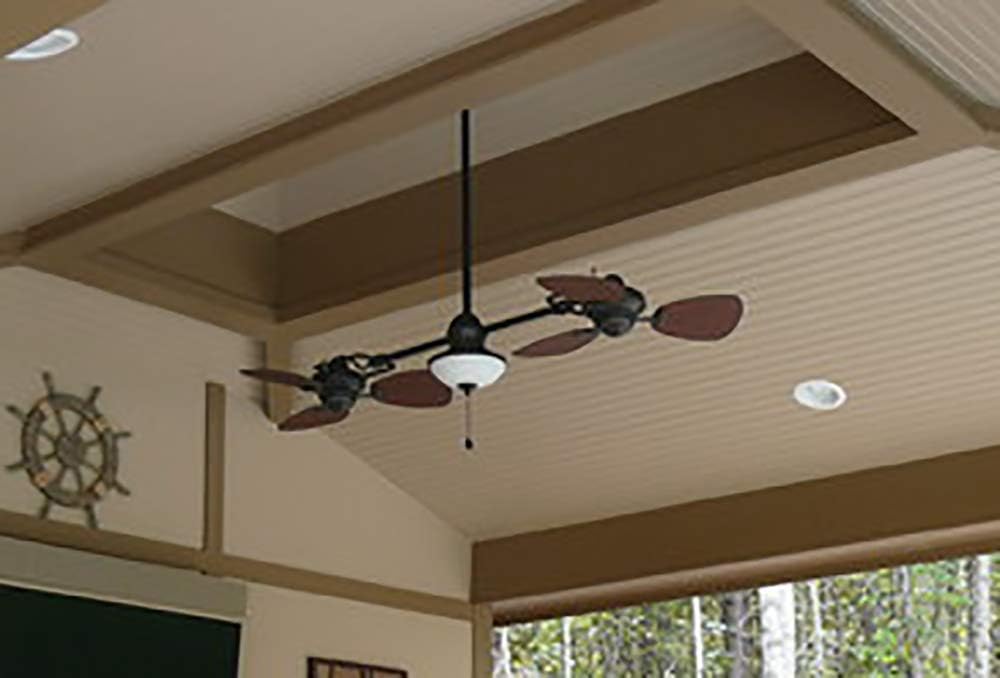 ZenVora 74-Inch Outdoor Ceiling Fan, Bronze