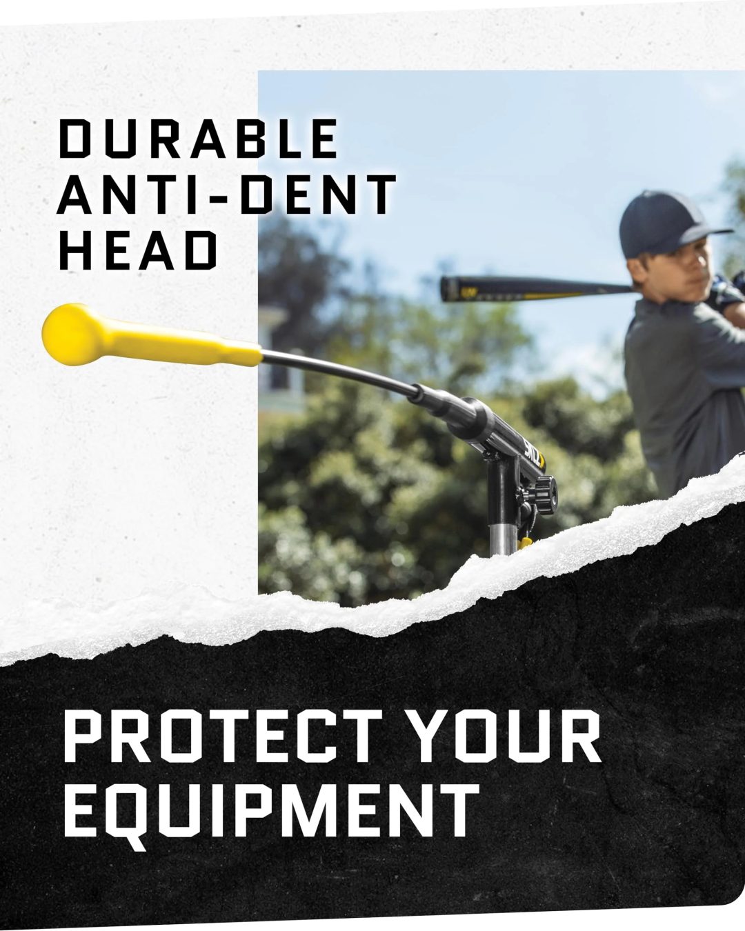 ZenVora Adjustable Height Baseball Swing Trainer, Batting Practice Training Equipment for Hitting and Swing Skills