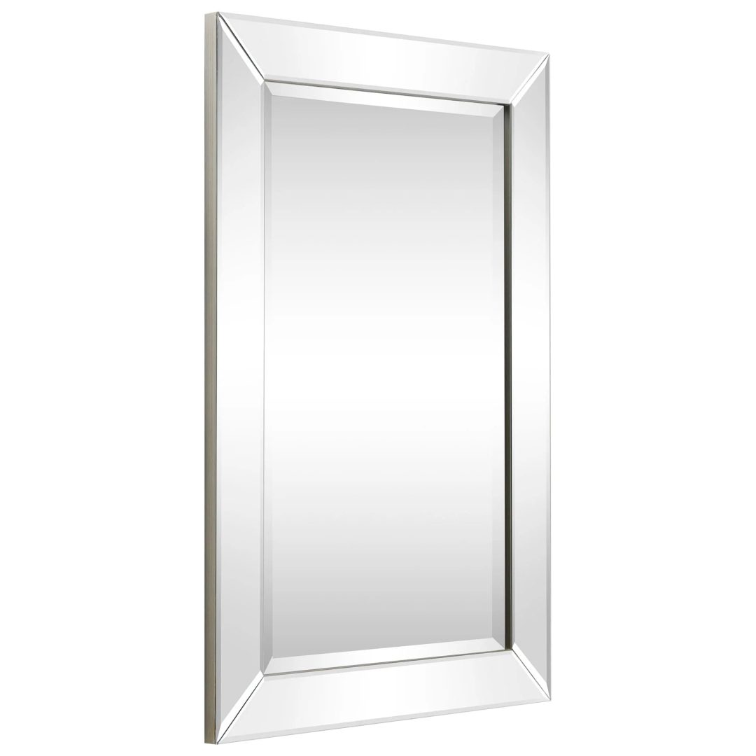ZenVora Beveled Rectangular Clear HD Wall Mirror, Bathroom Vanity and Bedroom Mirror, 3 Sizes