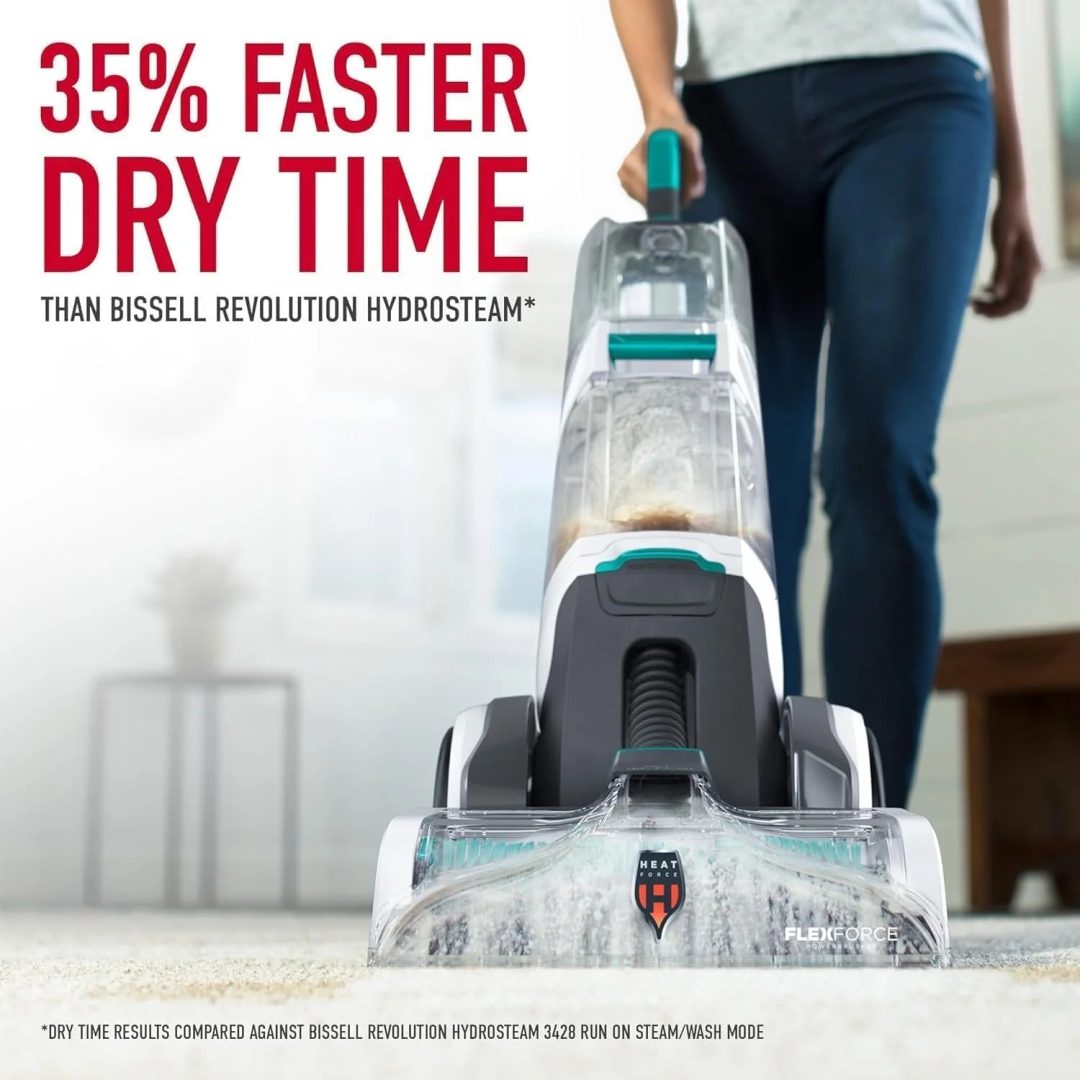 ZenVora Automatic Carpet Cleaner Machine for Carpet and Upholstery, Deep Cleaning Shampooer, Turquoise