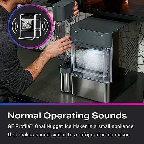 ZenVora Countertop Nugget Ice Maker with 1-Gallon Water Tank, Makes 38 lbs of Pellet Ice in 24 Hours, WiFi Smart Connectivity, Includes Ice Scoop, Stainless Steel