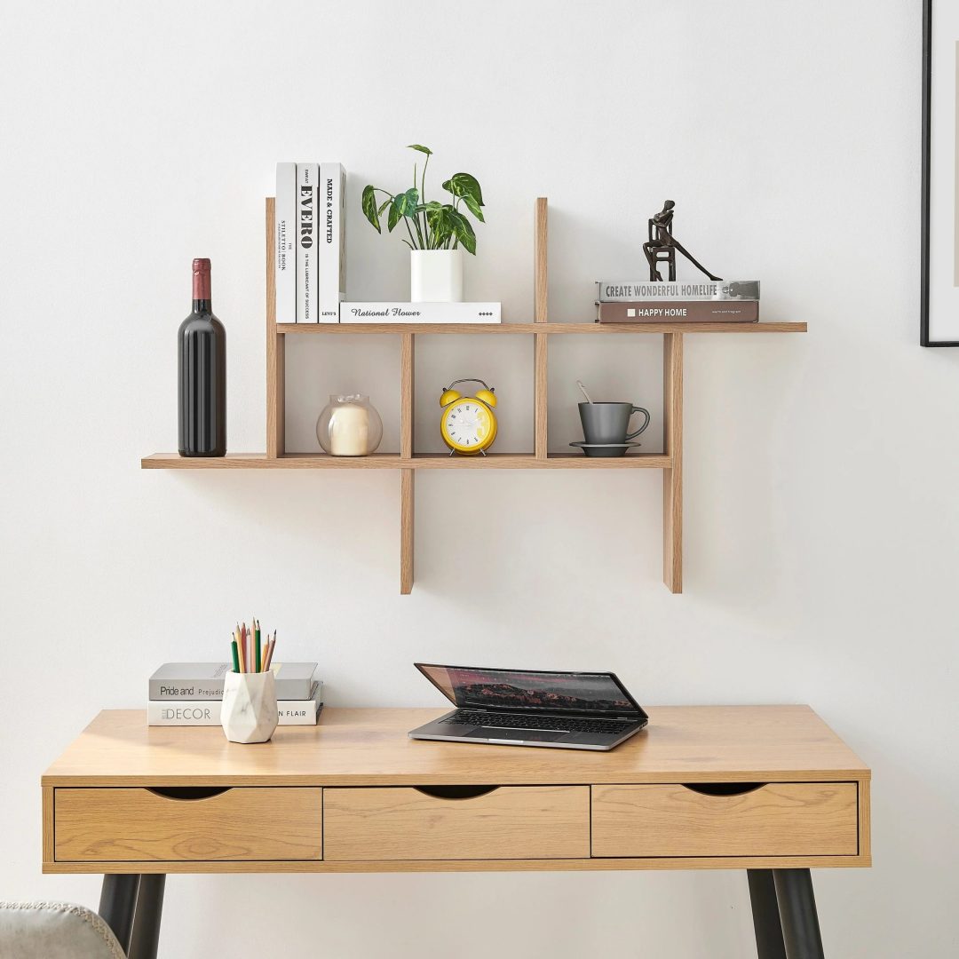 ZenVora Cantilever Floating Wall Shelf, Modern Decorative Display Shelf for Living Room, Bedroom and Home Storage