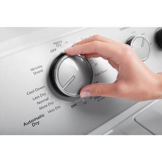 ZenVora Top Load Electric Dryer with AutoDry System - Large Capacity Clothes Dryer with Wrinkle Shield & Hamper Door