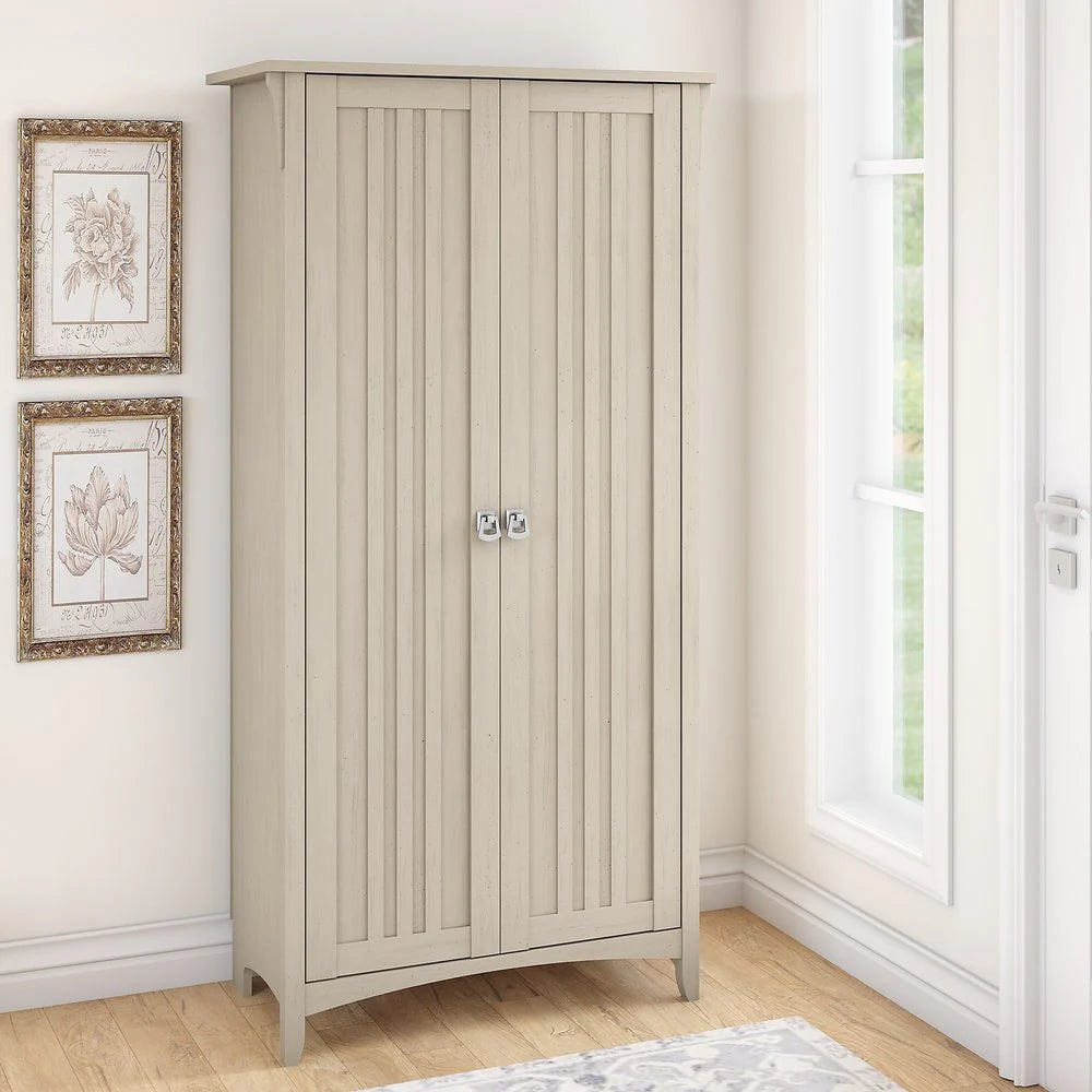ZenVora Tall Storage Cabinet with Doors, Freestanding Shelving Organizer with Adjustable Shelves for Home, Office and Living Room