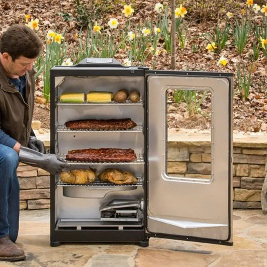 ZenVora 40-Inch Bluetooth Digital Electric Smoker, Stainless Steel