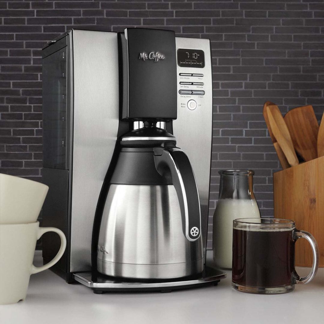 ZenVora 10-Cup Programmable Coffee Maker – Thermal Carafe with Strong Brew Selector