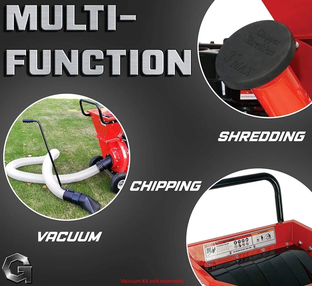 ZenVora Gas-Powered Wood Chipper Shredder Mulcher