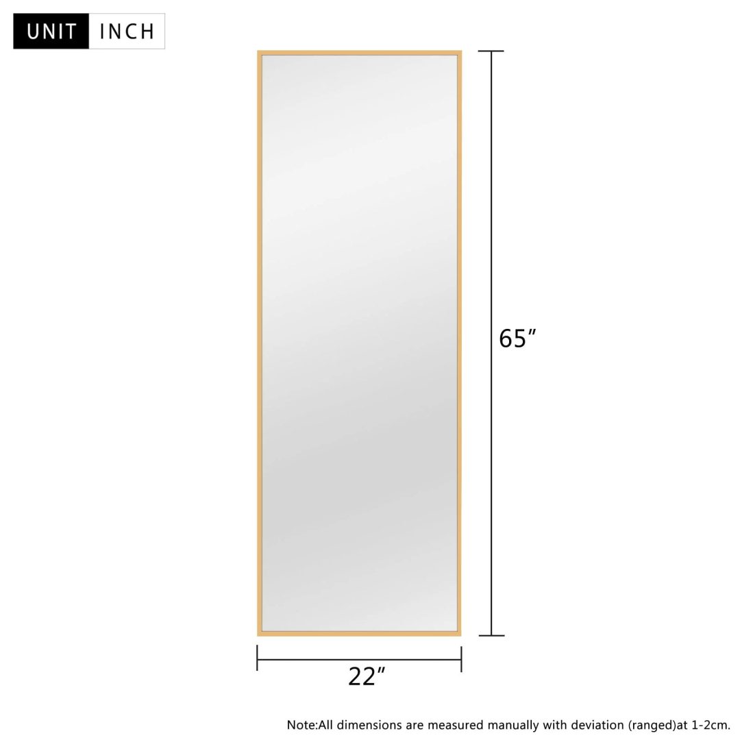 Large Full Length Wall Mounted Mirror, Full Body Dressing Mirror for Bedroom, Entryway and Home Decor