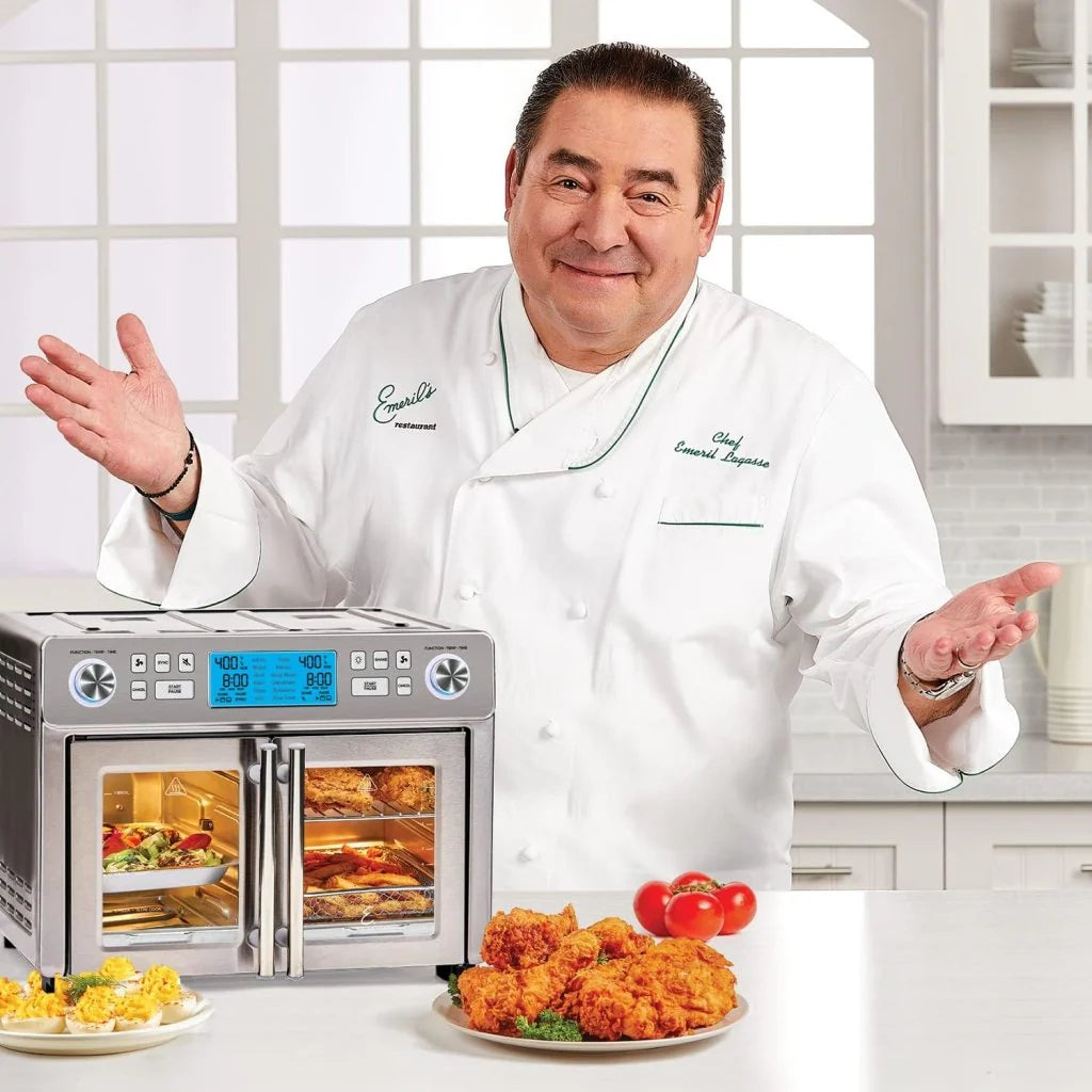 ZenVora 25-Qt. Extra-Large Dual-Zone Air Fryer Oven with French Doors