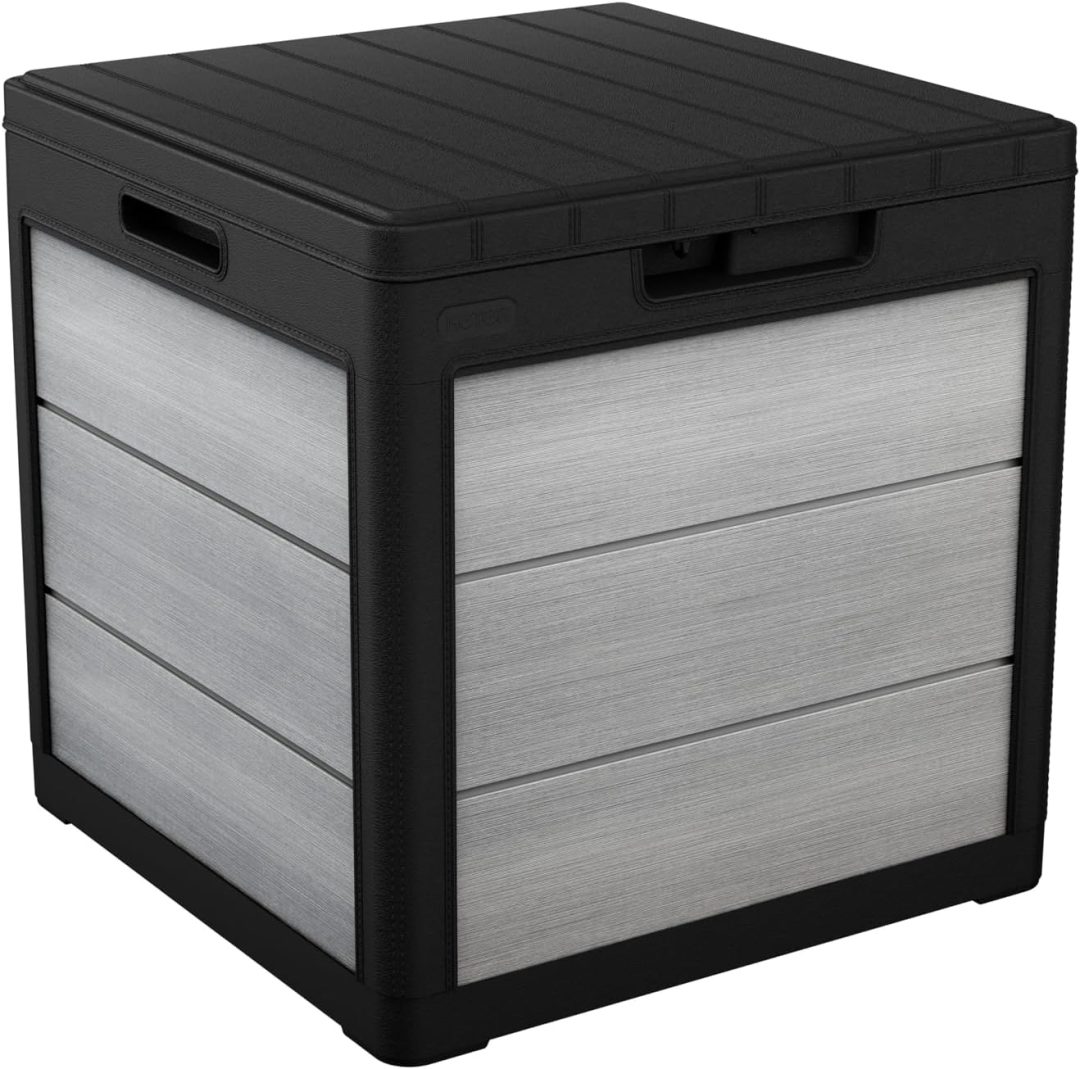 ZenVora 200 Gallon Resin Deck Box, Extra Large Outdoor Storage Container for Patio, Garden, Yard and Pool Area