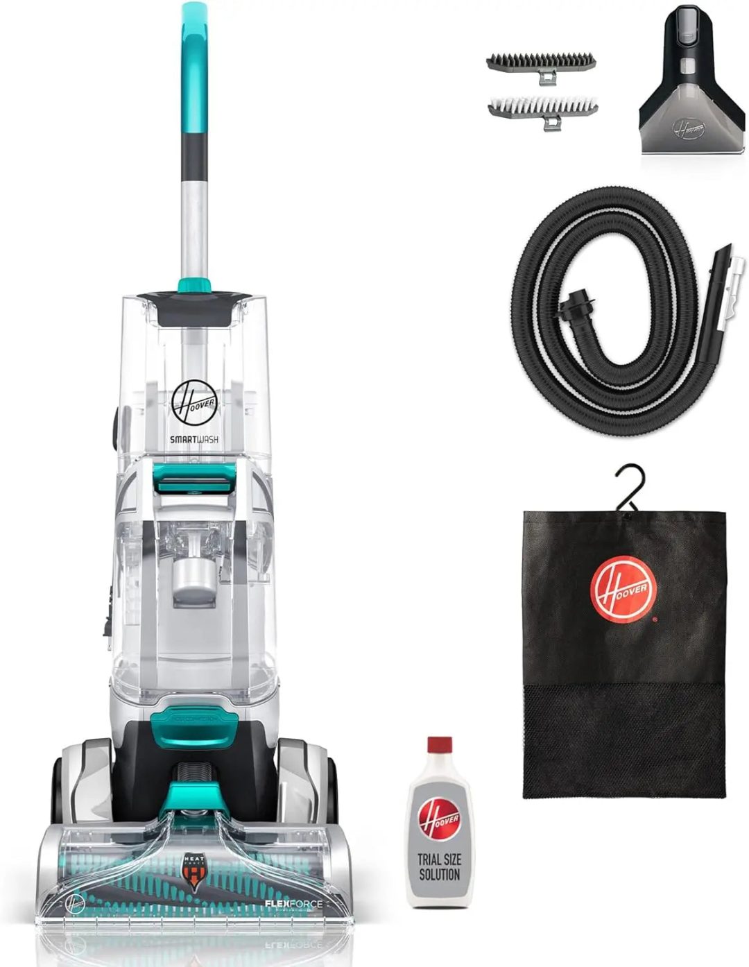 ZenVora Automatic Carpet Cleaner Machine for Carpet and Upholstery, Deep Cleaning Shampooer, Turquoise