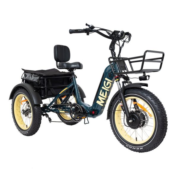 ZenVora 48V 14Ah 750W Foldable Fat Tire Electric Trike, 330-Lb. Capacity