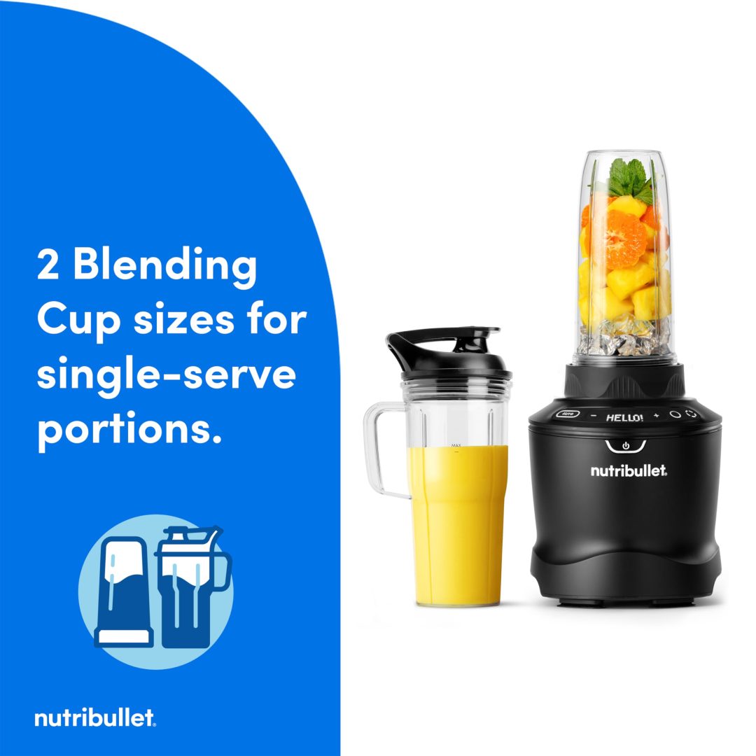 ZenVora 1400-Watt Blender Combo, Multi-Function Countertop Blender with Multiple Speed Settings, Gunmetal