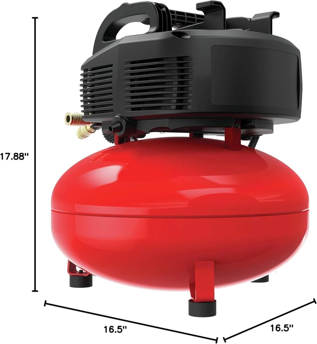 ZenVora 6 Gallon Pancake Air Compressor, Oil-Free Portable Compressor Kit for Garage, Workshop and DIY Projects