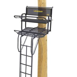 ZenVora 21-Foot 2-Person Ladder Treestand, Heavy-Duty Hunting Tree Stand with Ladder, Elevated Outdoor Hunting Platform