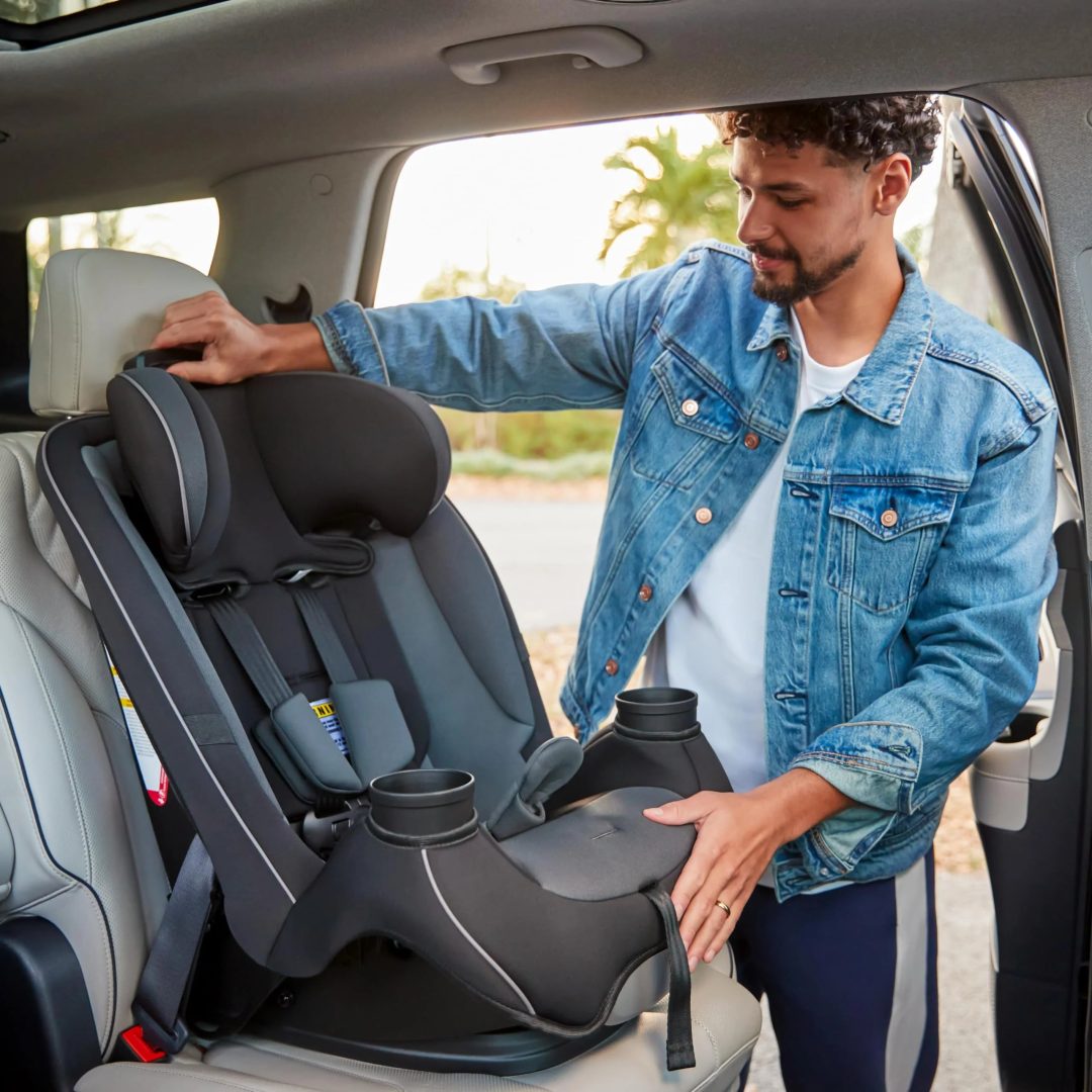 ZenVora 3-in-1 Slim Convertible Car Seat, All-in-One Infant Toddler Booster Seat, Rear & Forward Facing Child Safety Seat