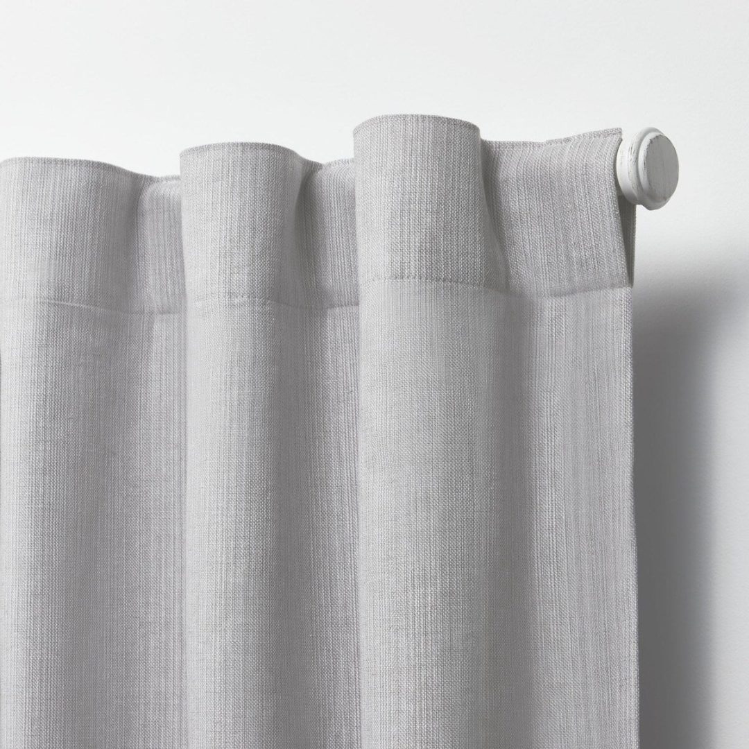 ZenVora Blackout Curtain Single Panel, Back Tab and Rod Pocket Window Curtain