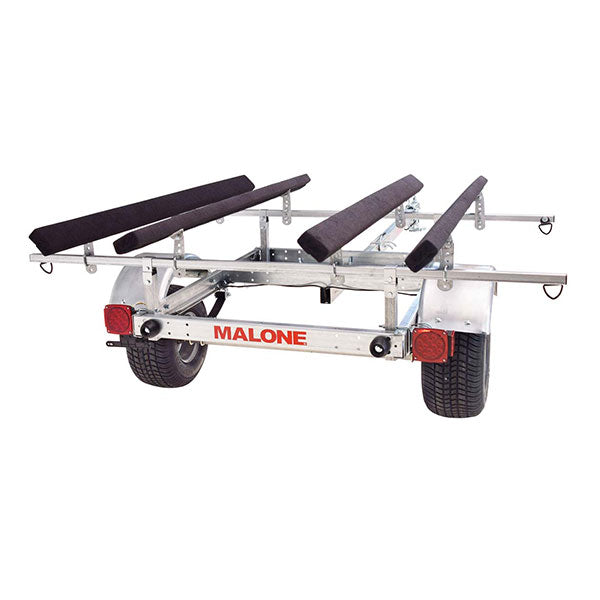 ZenVora 2-Kayak Trailer Package, 600-Lb. Capacity, Galvanized Steel, LED Lights, 70 MPH Rated Tires