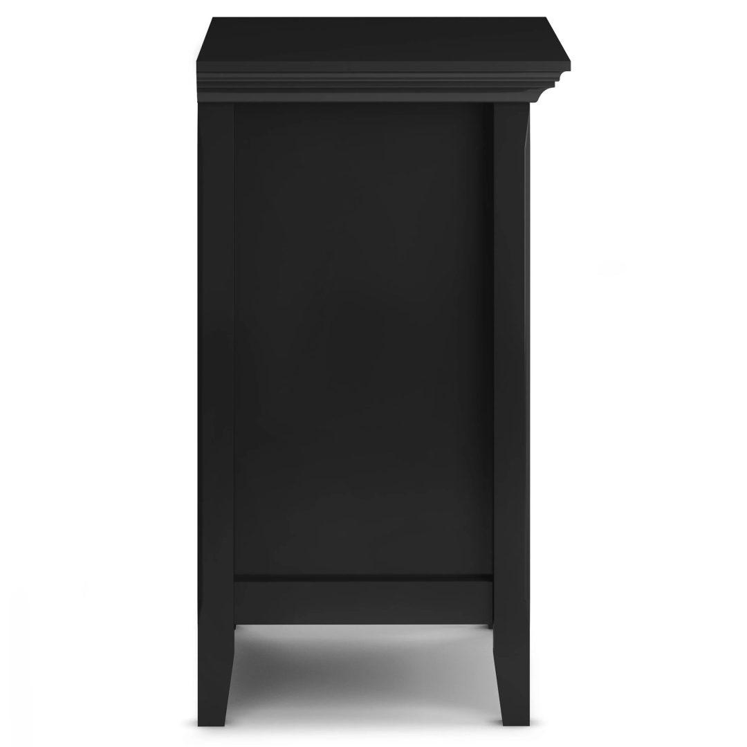 ZenVora 24 Inch Wide Solid Wood Nightstand, Bedside Table and Bedroom End Table
