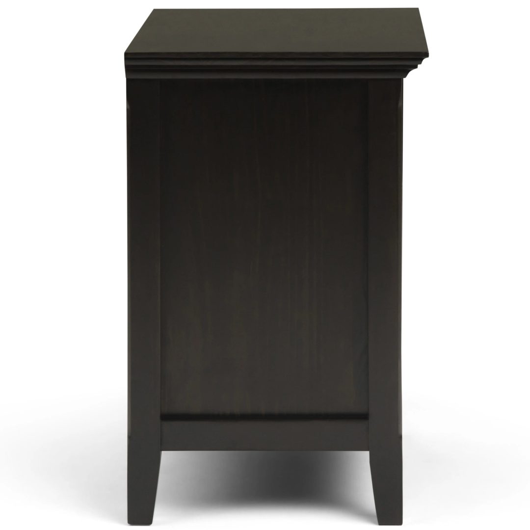 ZenVora 24 Inch Wide Solid Wood Nightstand, Bedside Table and Bedroom End Table