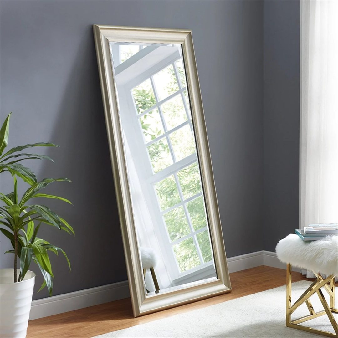 ZenVora Tall Full Length Mirror, Oversized Rectangle Full Body Wall Mounted Mirror with Smooth Faux Wood Frame